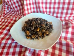 Paella de arroz negro