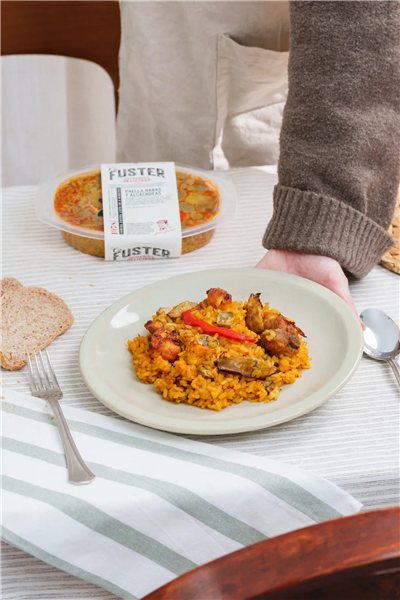 Paella de habas y alcachofas-lateral