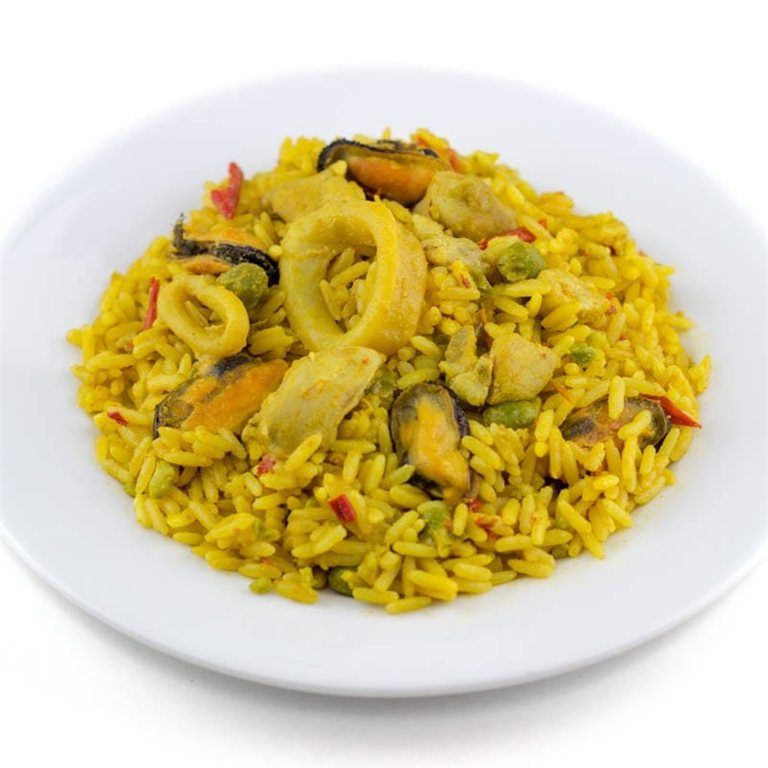 Paella mixta fraccionada