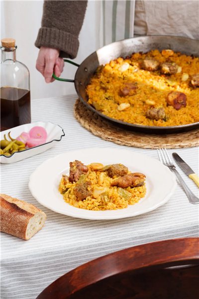 Paella valenciana-trasera