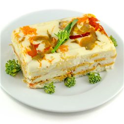 Pastel vegetal sin gluten