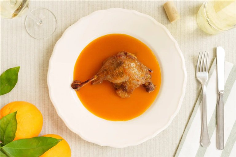 Pato a la naranja