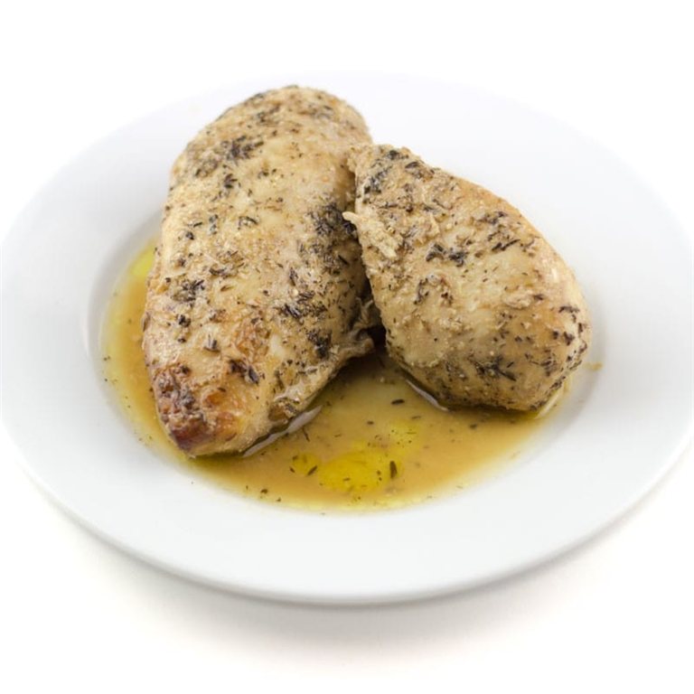 Pechuga de pollo al horno con AOVE y limón
