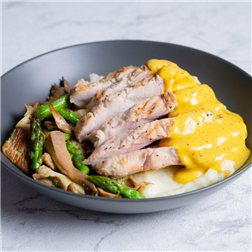 Pavo en salsa de mostaza