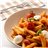 Penne al pomodoro, con cherrys asados y perlas de mozzarella-detalle