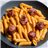 Penne rigate al romescu con longaniza catalana-detalle