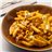 Penne rigate con calabaza asada, tomate seco y queso Gorgonzola-detalle