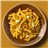 Penne rigate con calabaza asada, tomate seco y queso Gorgonzola