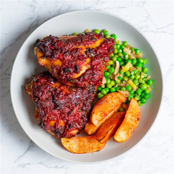 Pollo con salsa chipotle-detalle