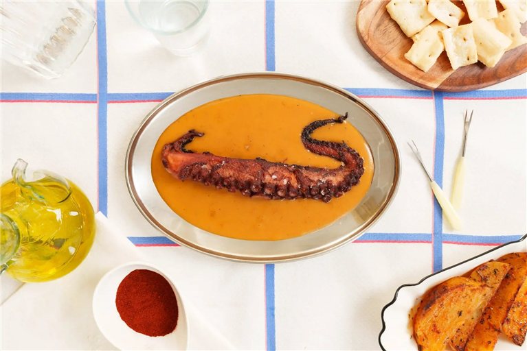 Pulpo a la parmentier