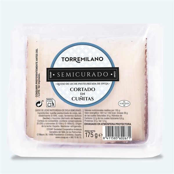 Queso de Oveja de Leche Pasteurizada Semicurado Cotado en Cuñitas-detalle