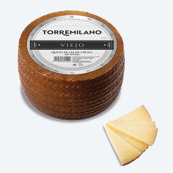 Queso Entero de Oveja de Leche Cruda Viejo Torremilano-trasera