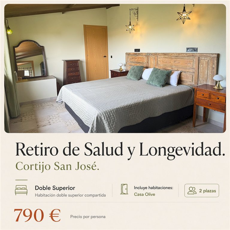 Retiro de salud y longevidad · Habitación doble Superior compartida