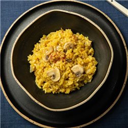 Risotto al azafrán