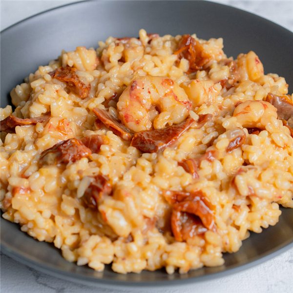 Risotto de gamba y tomate seco-lateral