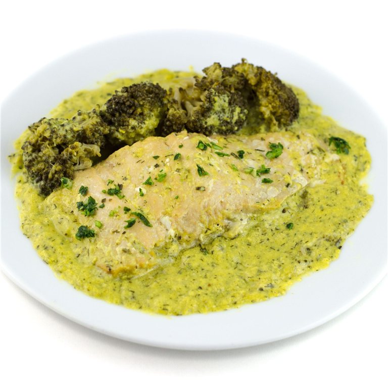 Salmón al curry