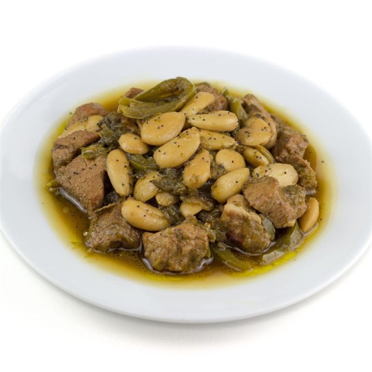 Salteado de carne y pimientos verdes
