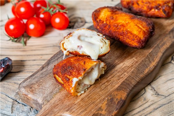 San Jacobo de pollo-lateral