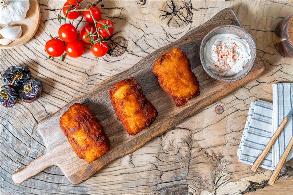 San Jacobo de pollo-trasera