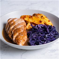 Solomillo braseado en salsa de higos