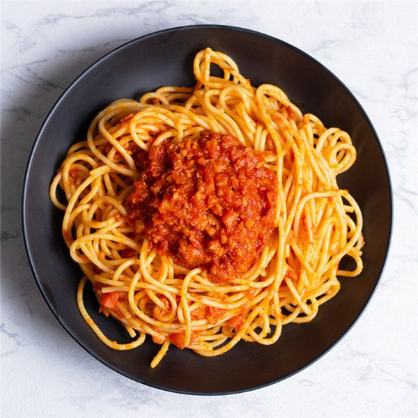 Spaghetti a la boloñesa-lateral