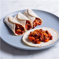 Tacos de chili vegano