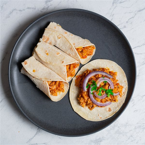 Tacos de cochinilla pibil-detalle