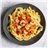 Tagliatelle con gambas a la siciliana-detalle