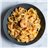 Tagliatelle con salsa de setas y gambas-lateral