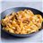 Tagliatelle con salsa de setas y gambas