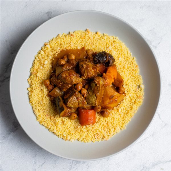 Tajín de cordero y verduras-lateral