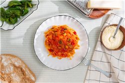Tallarines con verduras