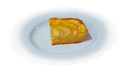 Tarta de manzana sin azúcar añadido con edulcorantes