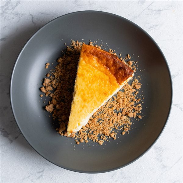 Tarta de queso casera-lateral