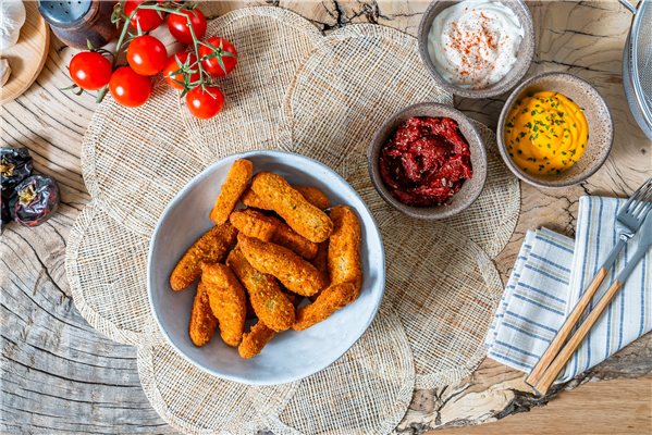 Tiras de pollo cajún-trasera