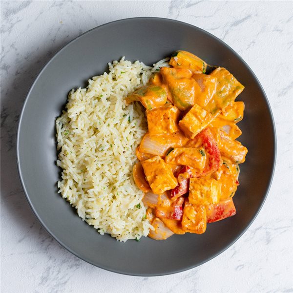 Curry rojo de verduras y tofu-detalle