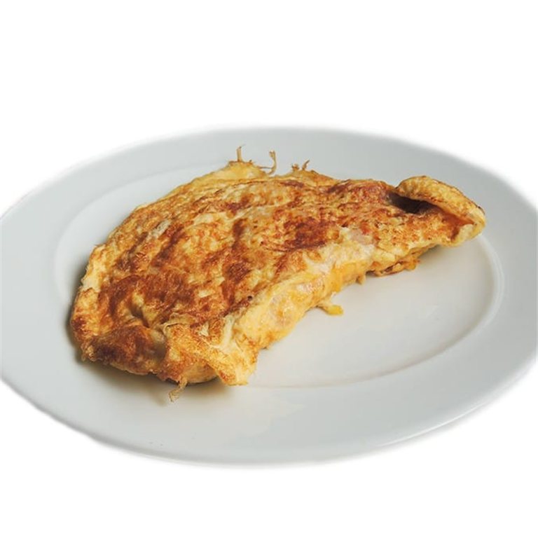 Tortilla francesa de gambas
