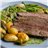 Vacío de ternera con chimichurri-lateral