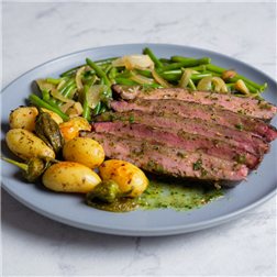 Vacío de ternera con chimichurri