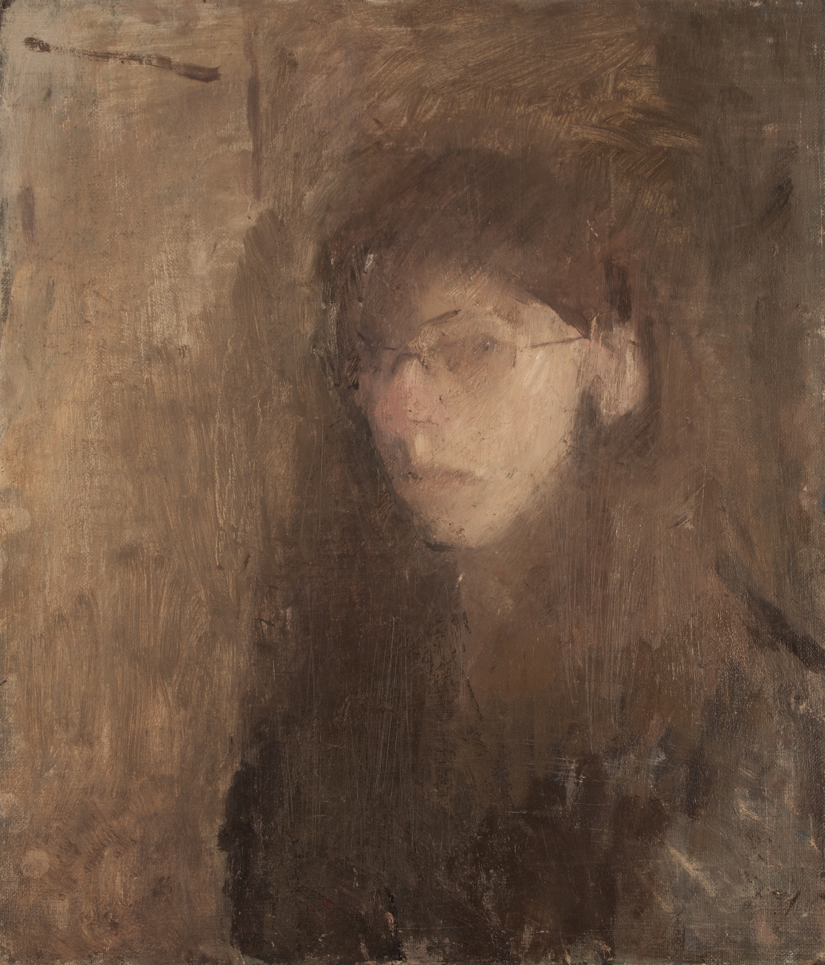 Self-Portrait in Studio