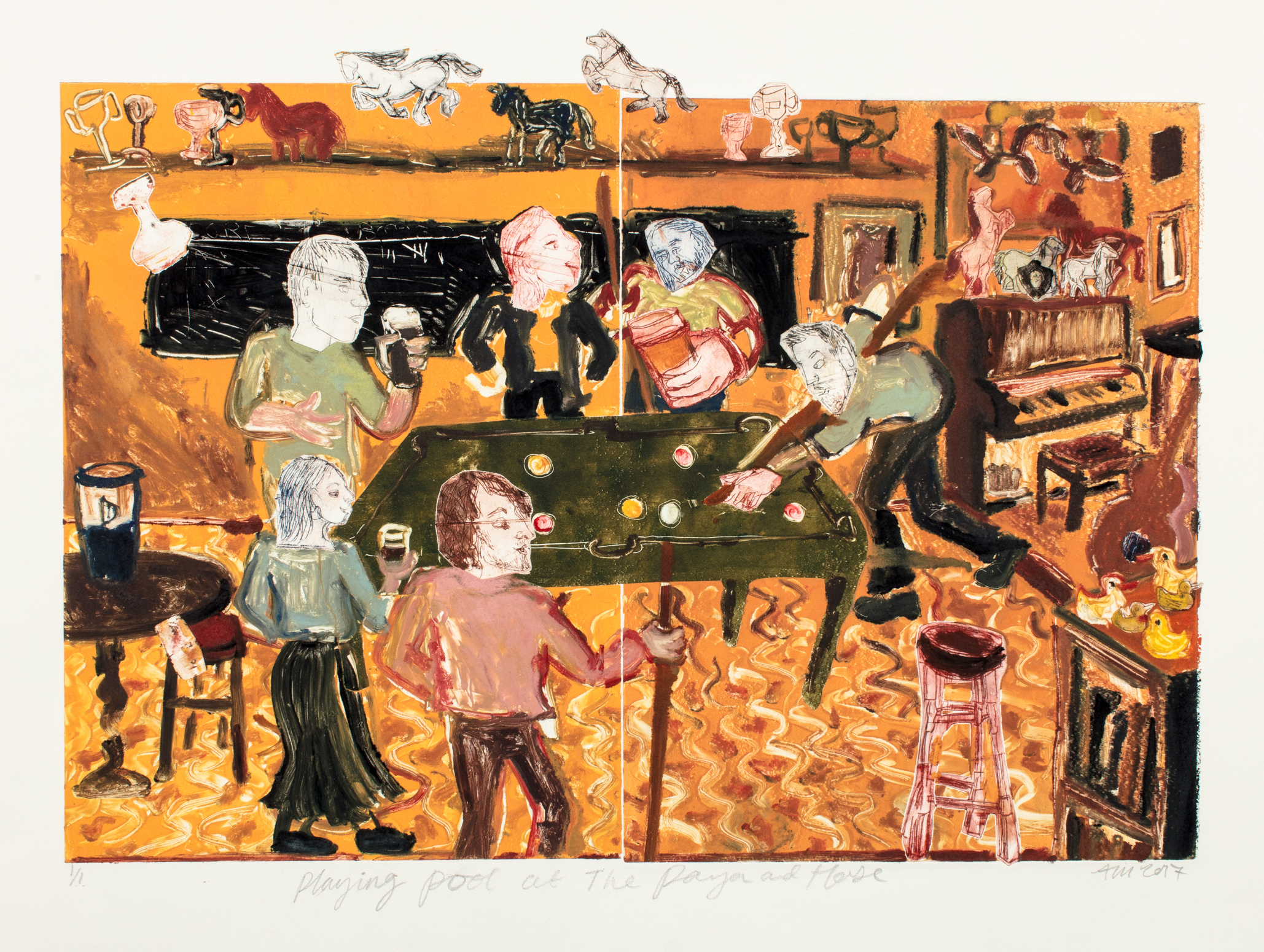 Playing Pool at the Paya and Horse