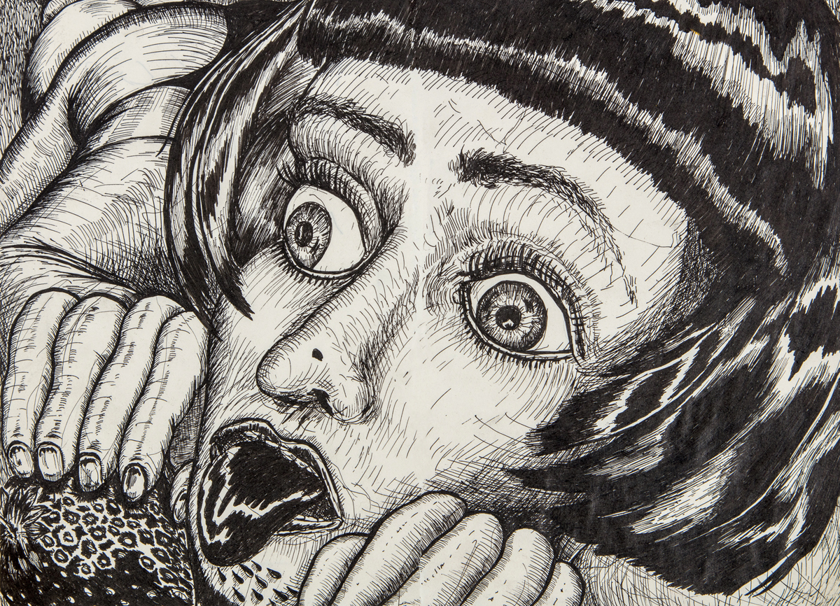 Self Portrait with Strawberry