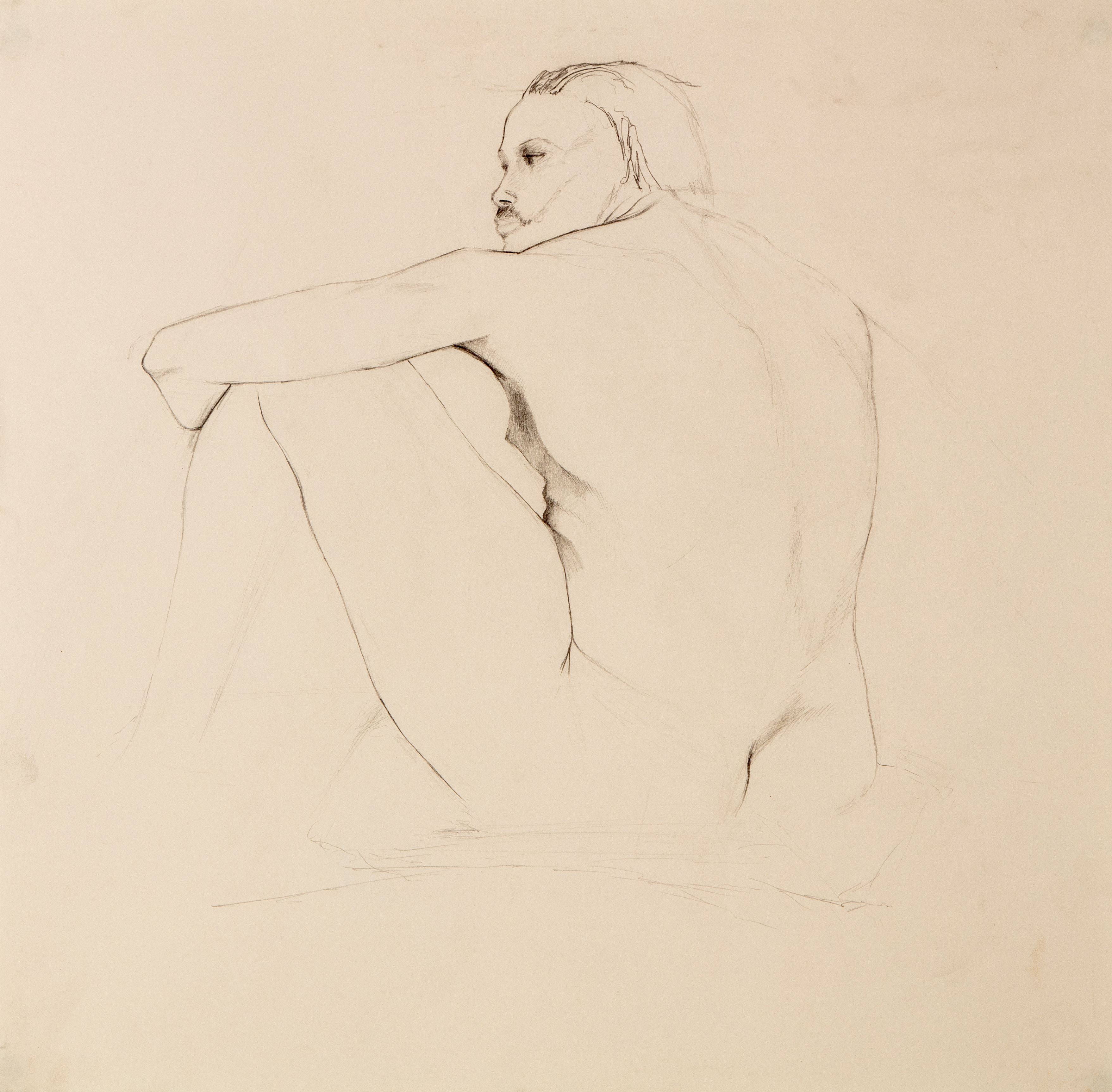 Seated figure study