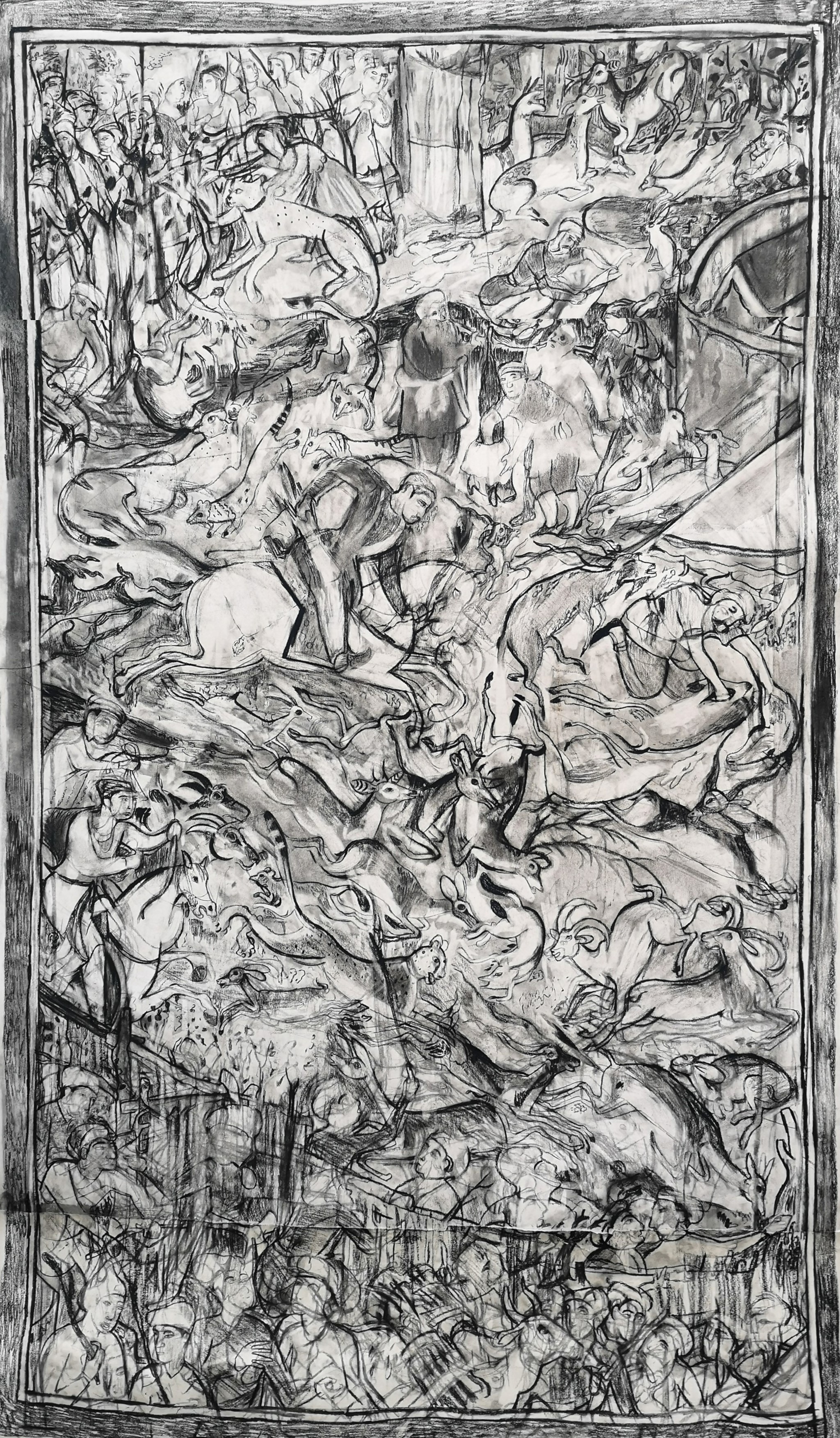 Drawing from Tarh Miskina and Amul Mansurs Akbar at the V and A