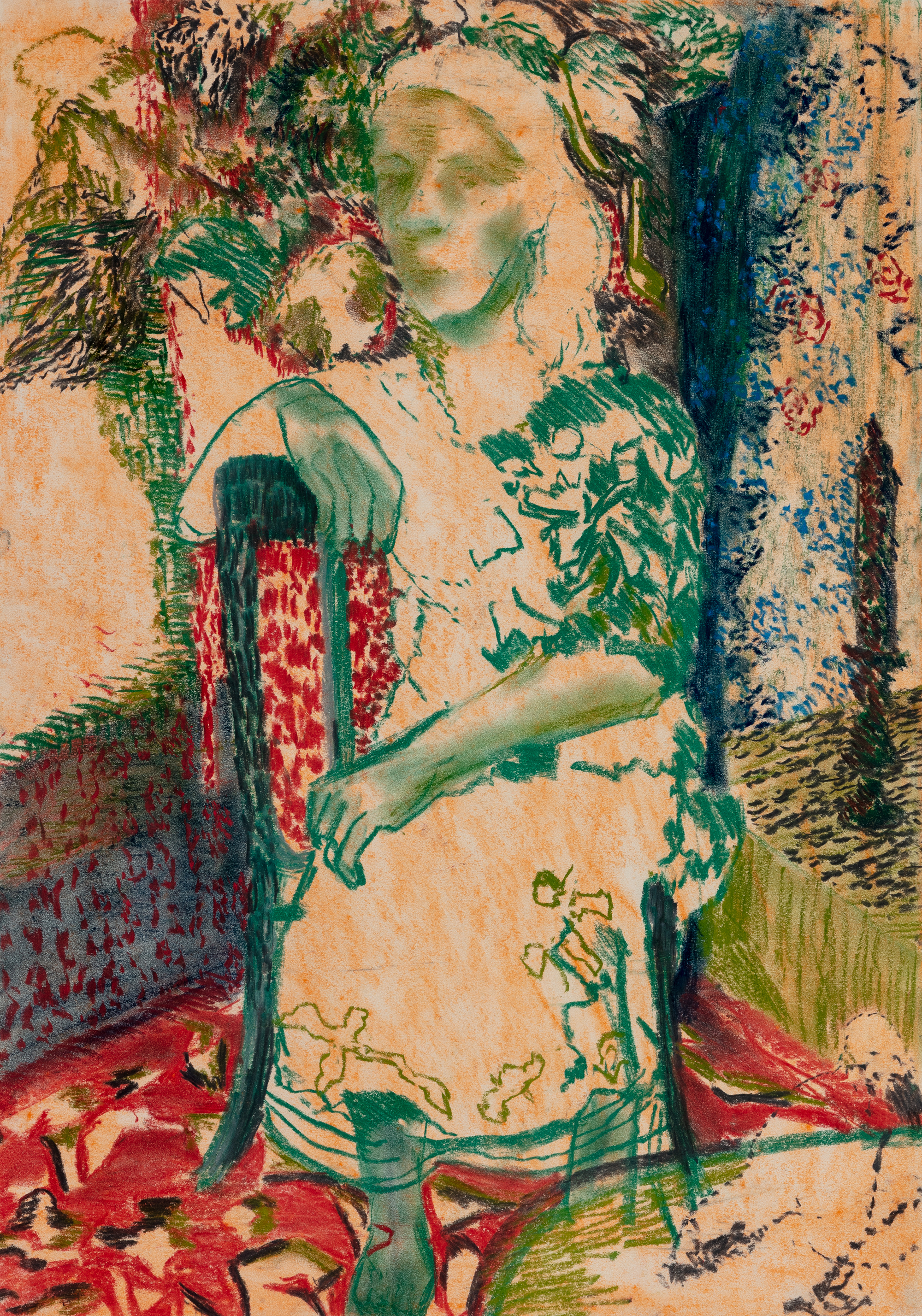 Woman Waiting with Candle