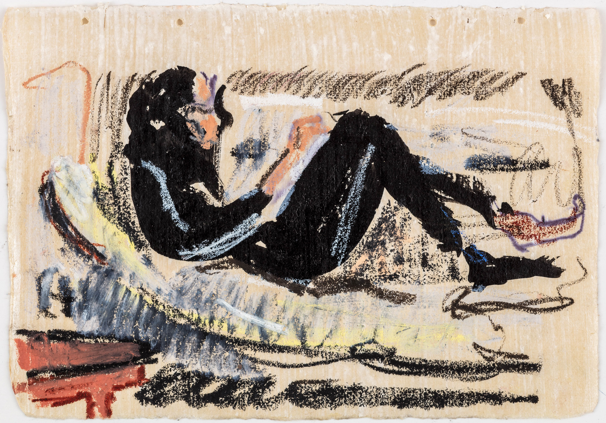 Woman on sofa