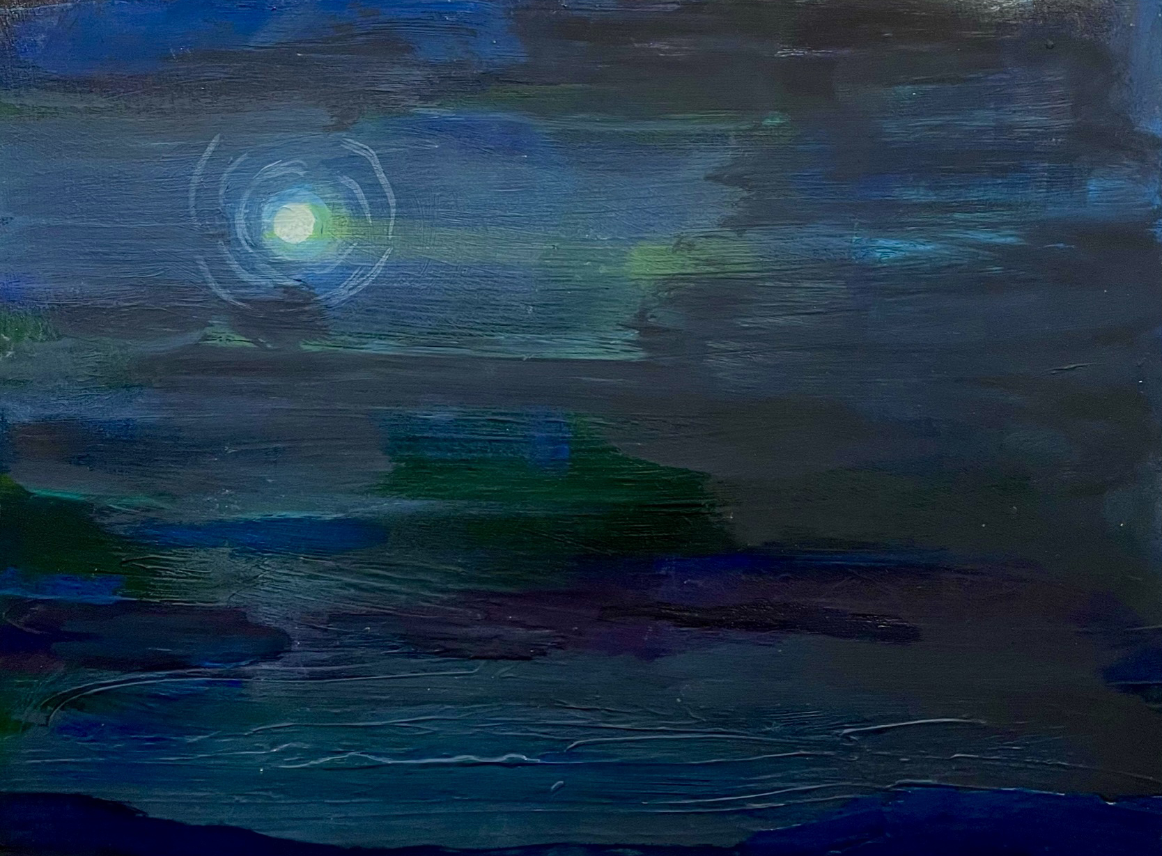 Moon with a Search Beam