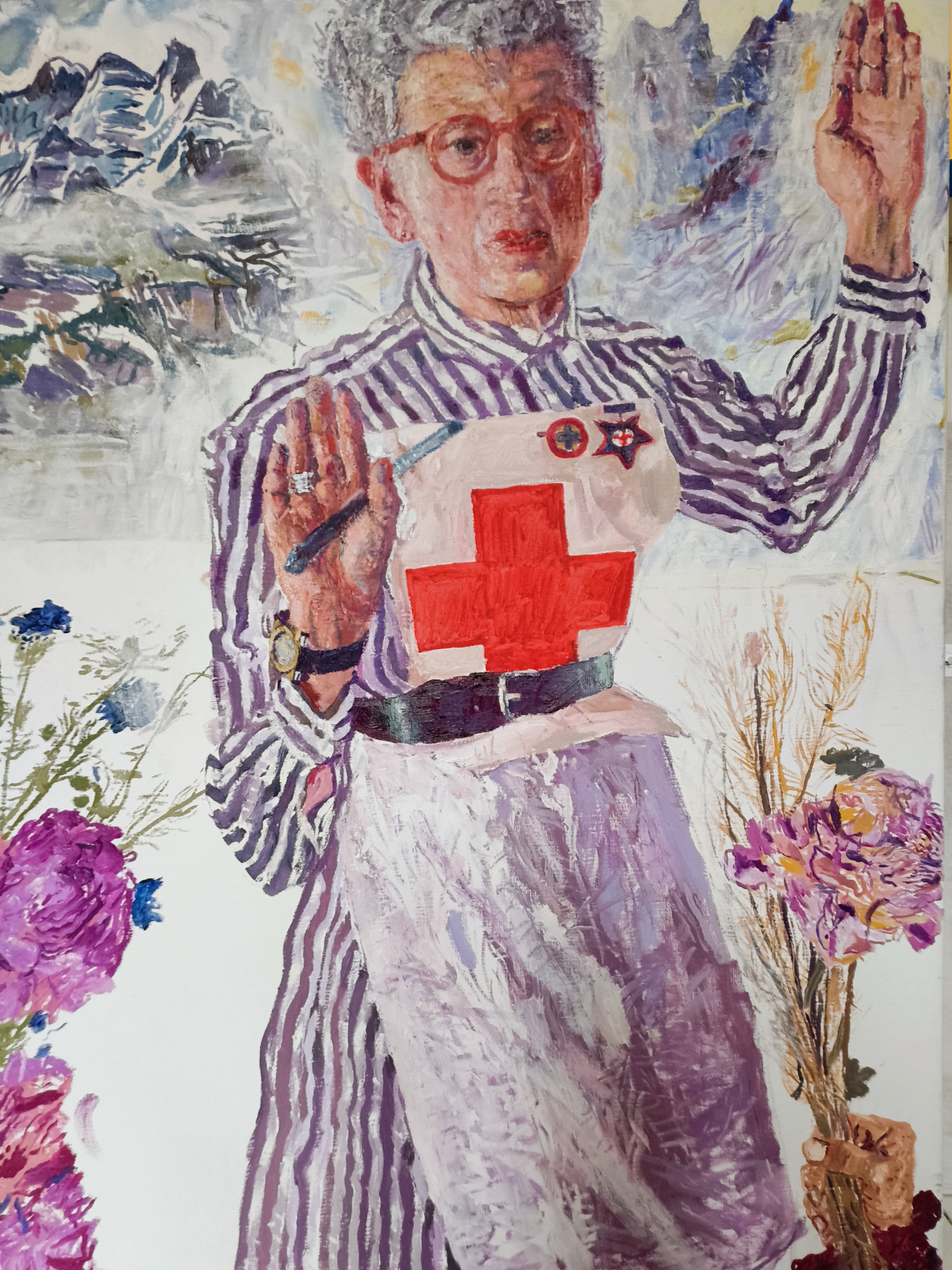 Self Portrait as A Nurse (Here I give Thanks)