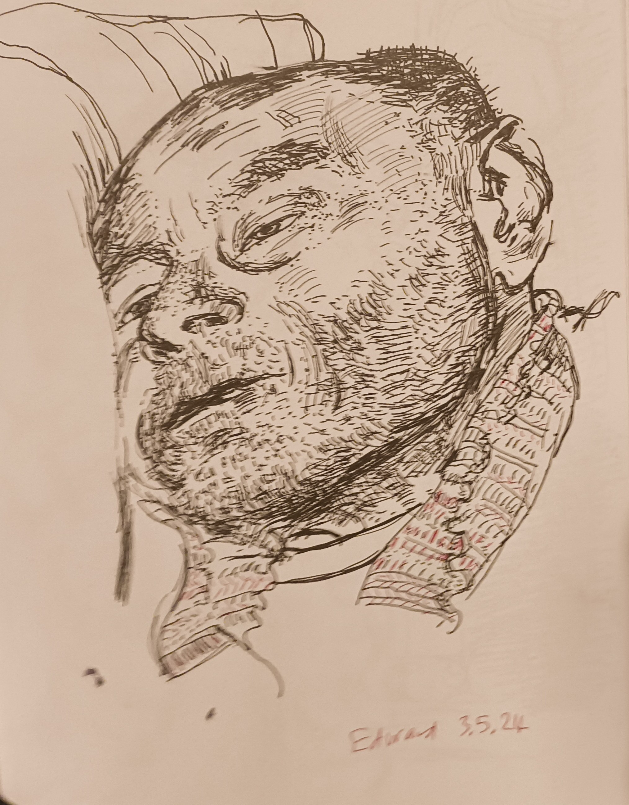 Ed poorly – sketchbook drawing