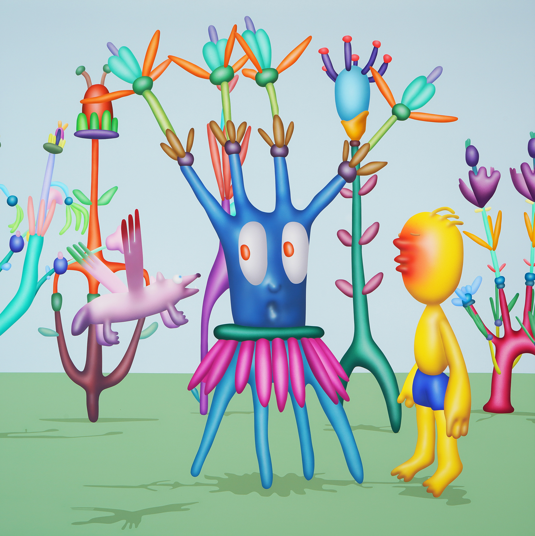 Piri the Dreamer and Flying Coyote in the Garden#48